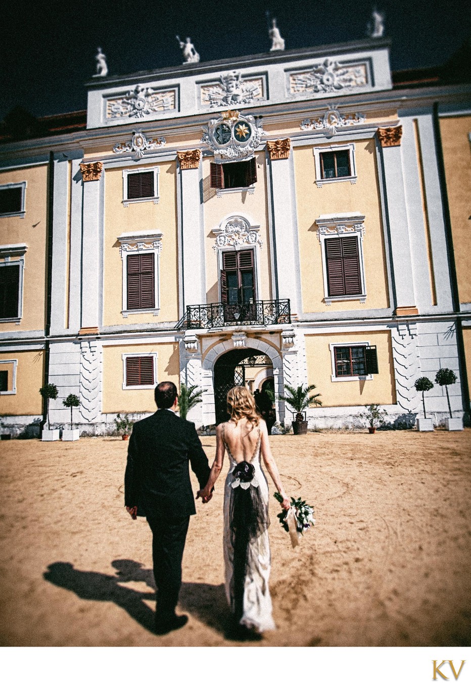 Castle Milotice wedding photo