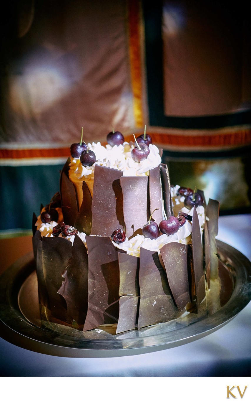 Chocolate wedding cake