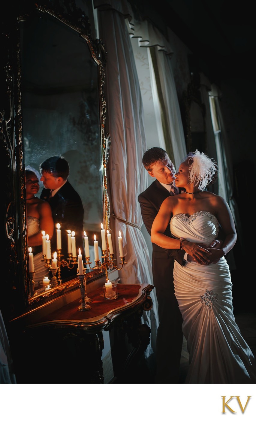 Candlelit Newlyweds Chateau Mcely