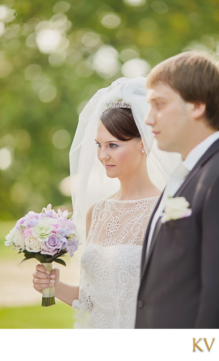 Bride and Bouquet