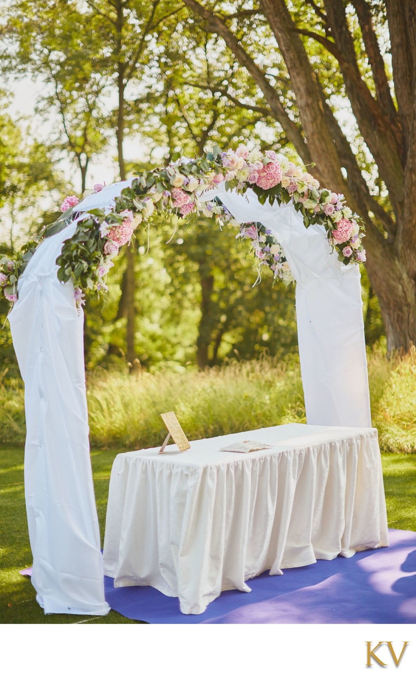 Floral Arch in Garden