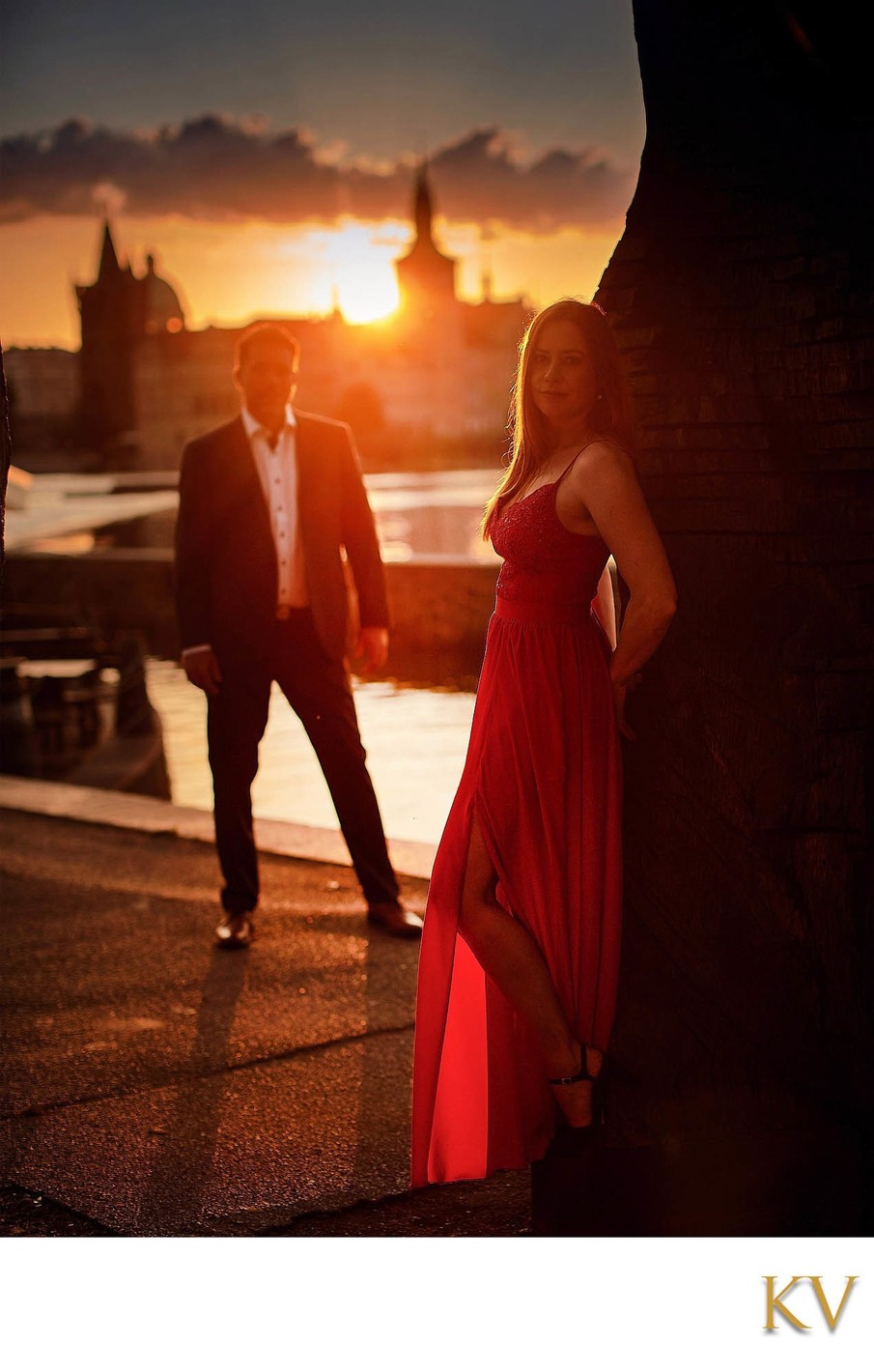 Sexy Czech Couple Marketa & Jiri Sunrise Prague