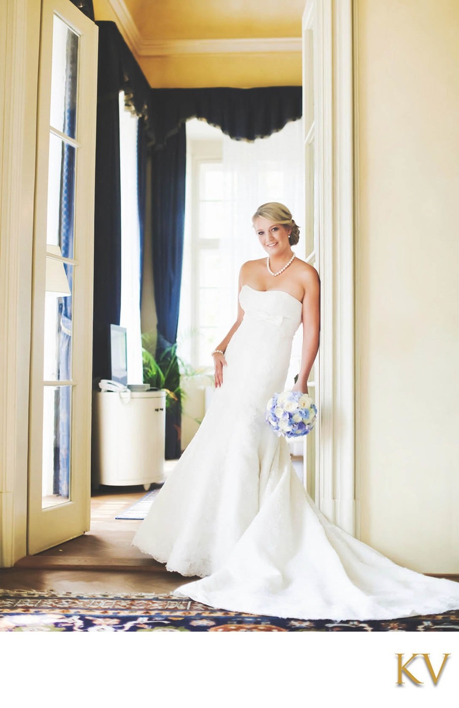 Light & Airy Bridal Portrait of Jana Chateau Liblice