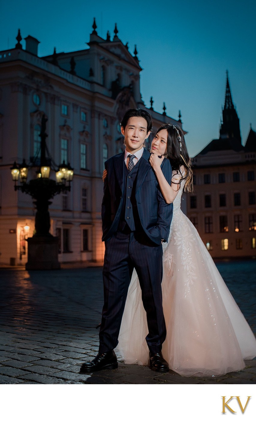 Sexy South Korean Newlyweds at Castle