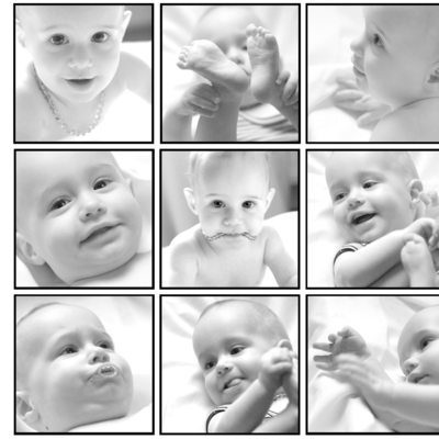baby portraits captured in studio - Prague photographer
