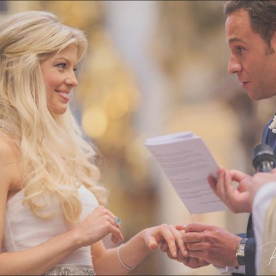 bride & groom exchanging rings St. Thomas weddings