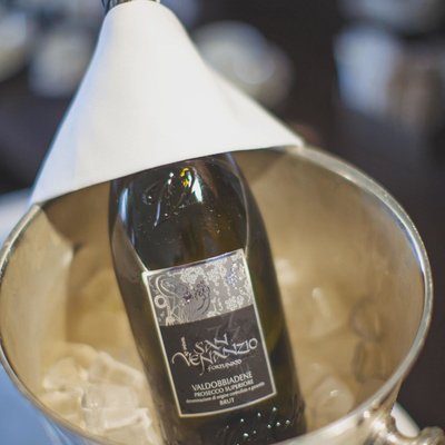 Prosecco for the bride Augustine Hotel weddings