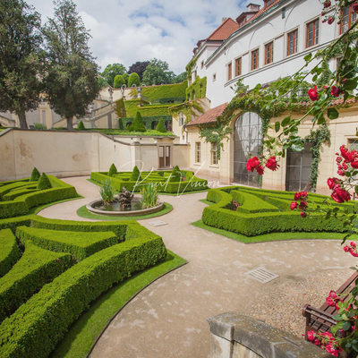 The manicured grounds of the Vrtba Garden in Prague