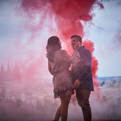 stylish over the top marriage proposals Prague