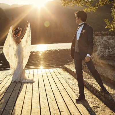 WPJA Artistic Guild - Lake Bled Slovenia Angelic bride
