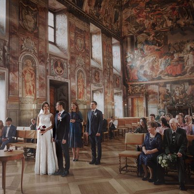 Troja Chateau wedding day photos
