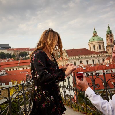 Vrtba Garden surprise marriage proposal