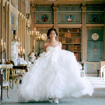 London Syon House Destination wedding | happy bride