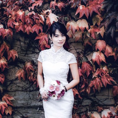 pre-wedding bridal portrait