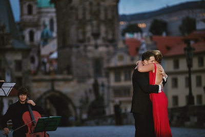 Charles Bridge marriage proposal the embrace
