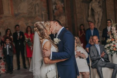 The First Kiss of the Newlyweds