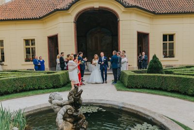 applause for the newlyweds