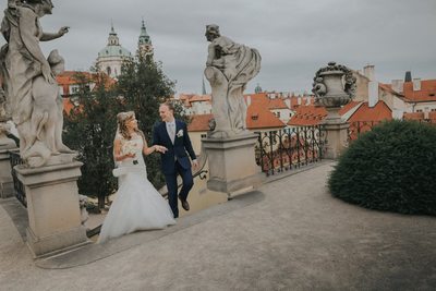 exploring the historic Baroque garden