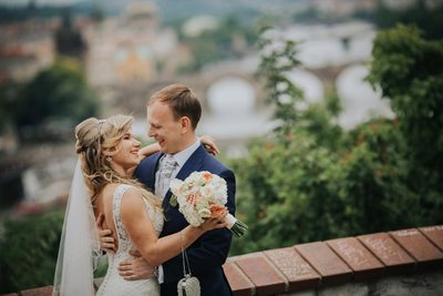 wedded bliss above Prague