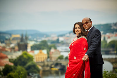 Celebrating a 25-year wedding anniversary in Prague