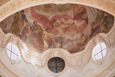 Church of St. Thomas Prague historic ceiling frescoes