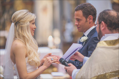 bride and ring exchange