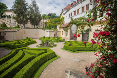 The manicured grounds of the Vrtba Garden in Prague