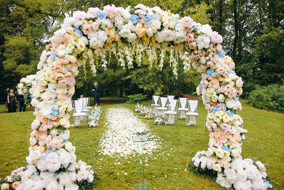 Stunning rose arch