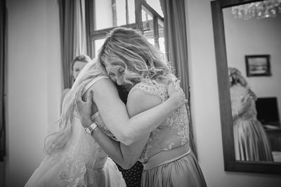 Bride's Mother Cries in Happiness