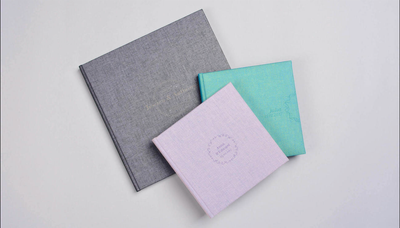 Linen covers & colors shwing fonts