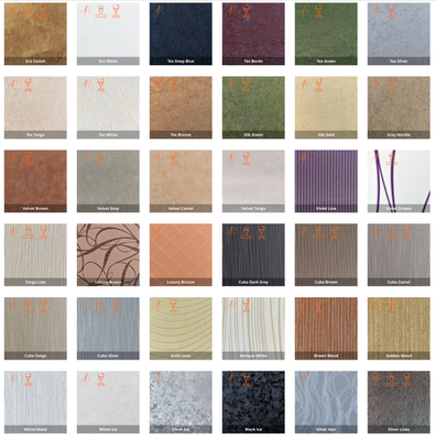 Cover swatches for bespoke collection