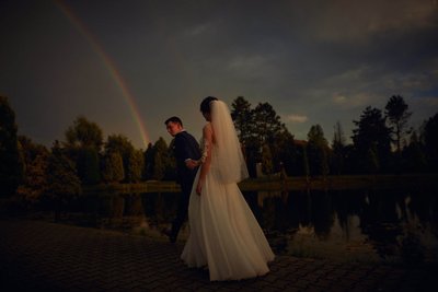bride + groom + rainbow weddings in Poland