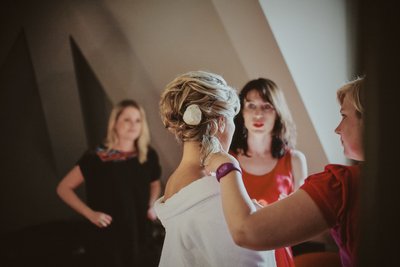 bridal preparation - hair