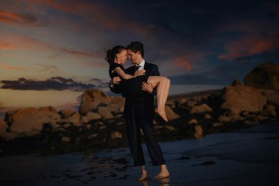 Galway, Ireland beach engagement