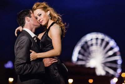 Sexy Irish Couple Enjoying Dublin at Night