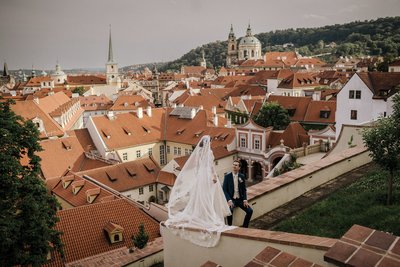 Fearless Wedding Photographers Prague Ledebour Garden bride