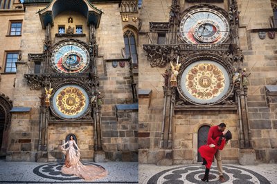 Lifestyle Portraits Prague Under the Astronomical Clock