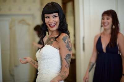 The Sexy tattooed Bride