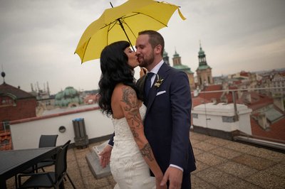 Kiss Yello Umbrella