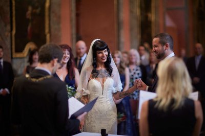 radiant bride ceremony