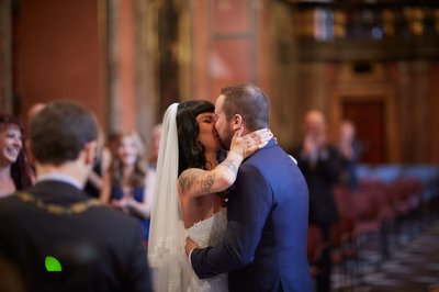 wedding kiss