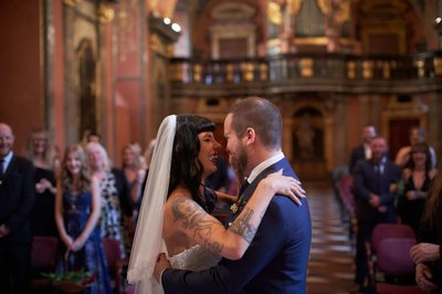 Happy Newlyweds Mirror Chapel wedding