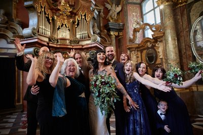 Happy Group Photo Mirror Chapel