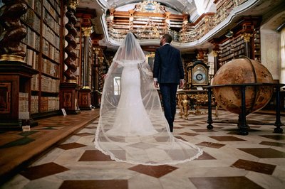 Bride Flowing Veil LIbrary