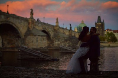 Charles Bridge sunset