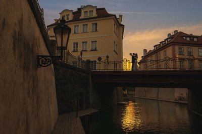 above the canals