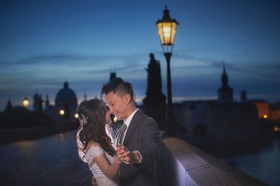 Happiness Atop The Charles Bridge