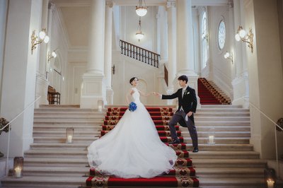 Bride & Groom Palais Coburg portrait