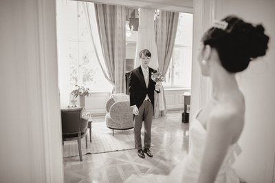 Groom with Bouquet