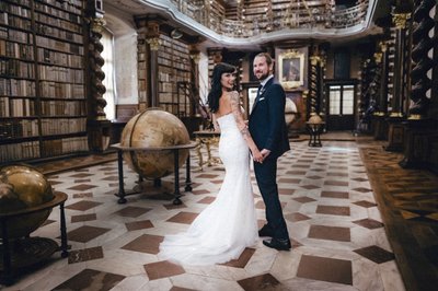 Canadian Bride & Groom Wedding At Prague Klementinum